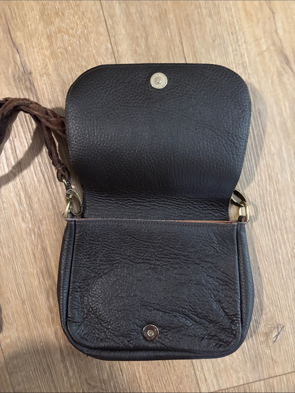 Vintage boho Louis Vuitton Brown Monogram Crossbody with Braided Strap - Picture 2 of 6